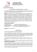 CM du 11 juin - Procès verbal approuvé