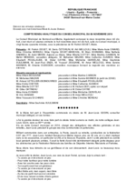Compte rendu du 8 novembre 2018