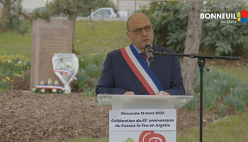 Commémoration des Accords d'Évian du 19 mars 1962 et du Cessez-le-feu en Algérie